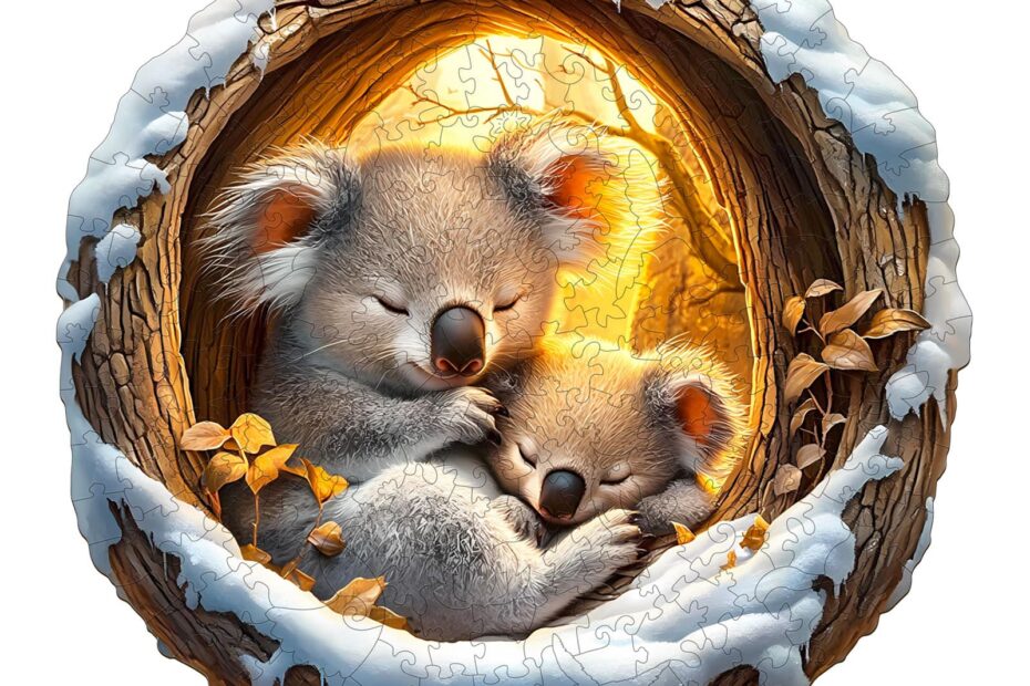 Wooden Jigsaw Puzzle – Sleeping Koala