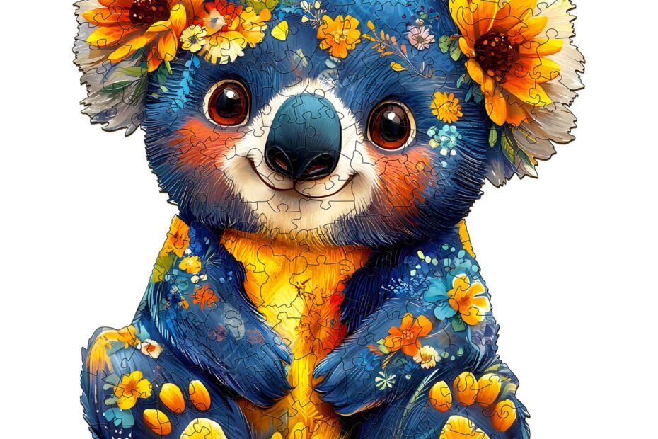 Wooden Jigsaw Puzzle – Colorful Koala