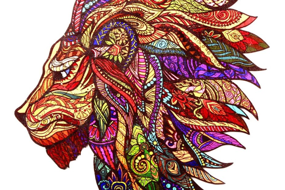 Wooden jigsaw puzzle-THE JUNGLE KING