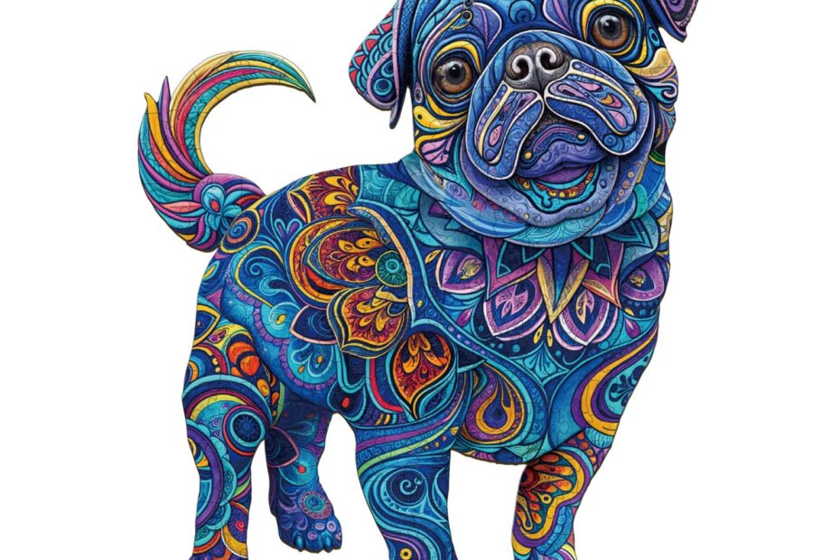 Cute Pug 2 – Wooden Jigsaw Puzzle