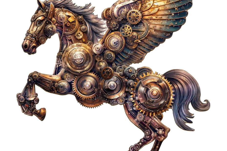 Wooden Jigsaw Puzzle – Mechanical Pegasus