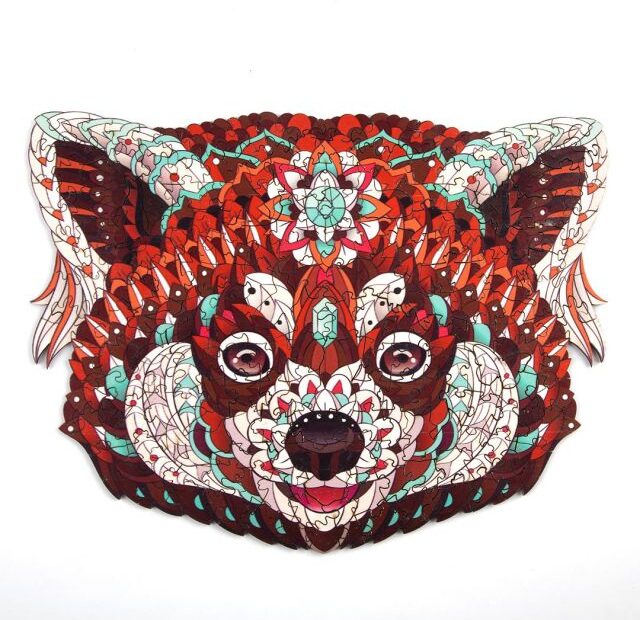 Wooden Jigsaw Puzzle-CLEVER RACCOON