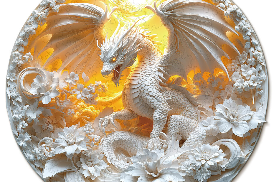 Wooden Jigsaw Puzzle – Fierce Dragon