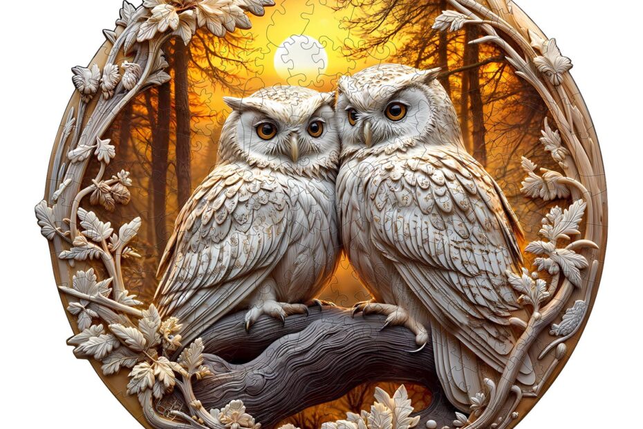 Wooden Jigsaw Puzzle – owls perched
