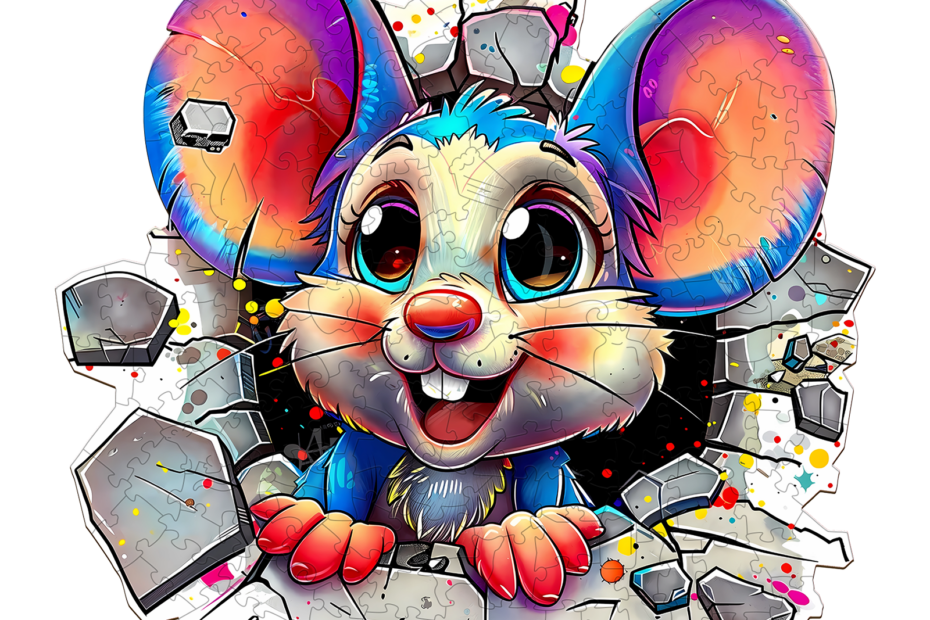 Wooden Jigsaw Puzzle – wall rat-2